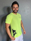 Camiseta Masculina - Verde Florescente